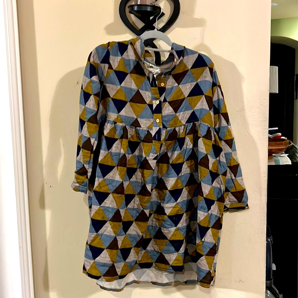 NWT D’yoko girl  long sleeve empire dress small to medium